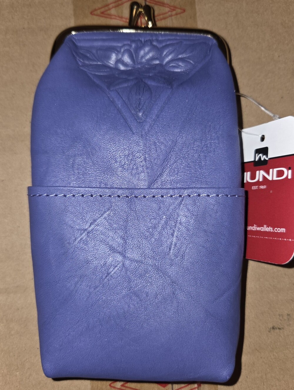 Mundi Nostalgic Leather Cigarette Case, Purple